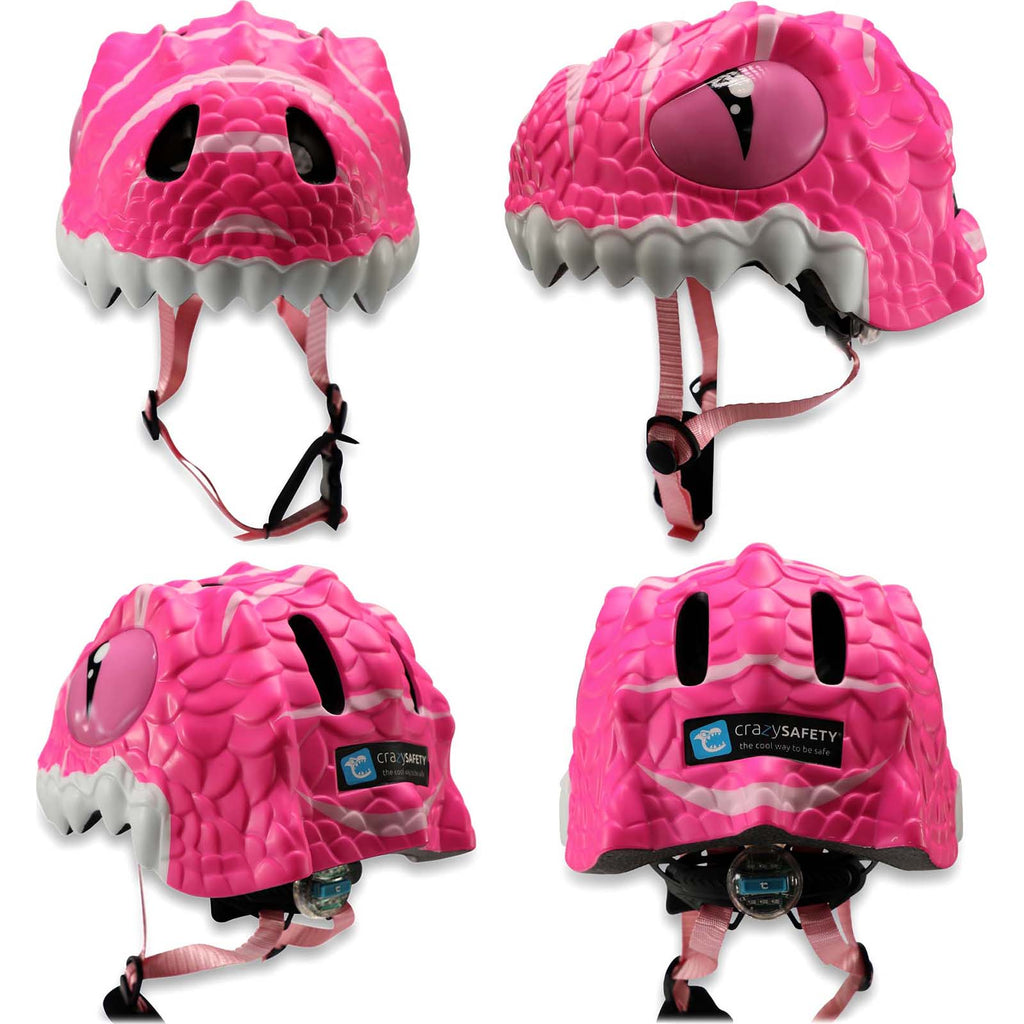 Crazy Safety Helmet Crazy Safety Animal Kids Helmet - Pink Dragon