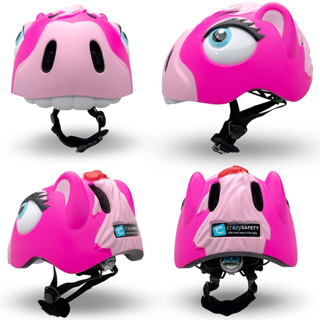 Crazy Safety Helmet Crazy Safety Animal Kids Helmet - Pink Horse