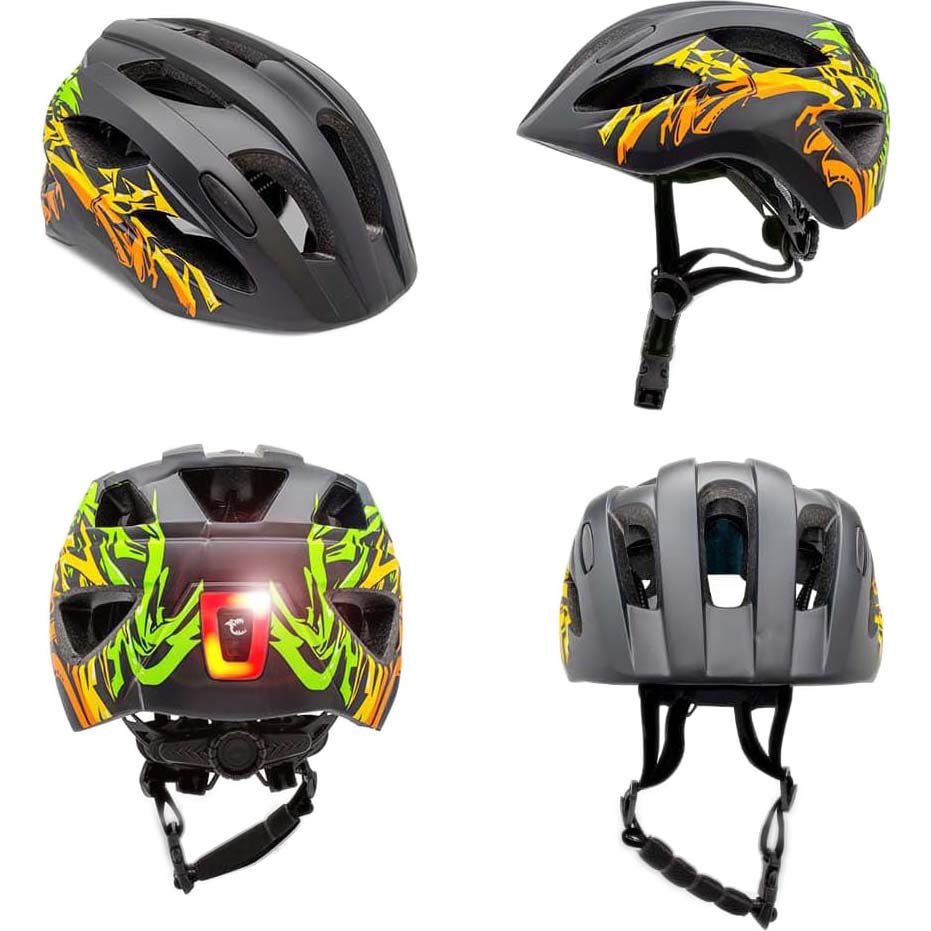 Crazy Safety Helmet Crazy Safety Kids Bike Helmet - Graffiti Black/Yellow