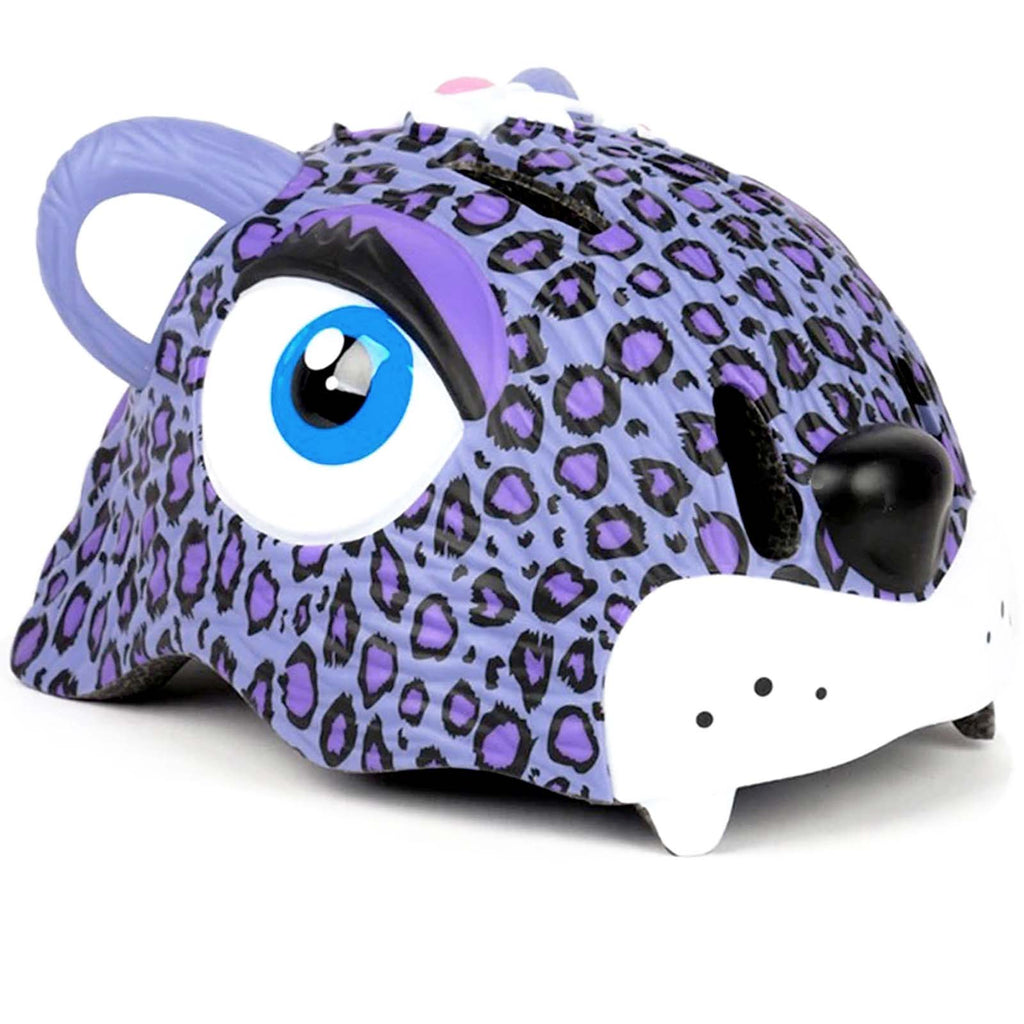 SWAG Distribution Bicycle Helmets Crazy Safety Animal Kids Helmet - Purple Leopard