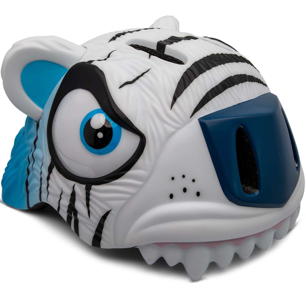 SWAG Distribution Bicycle Helmets Crazy Safety Animal Kids Helmet - White Tiger