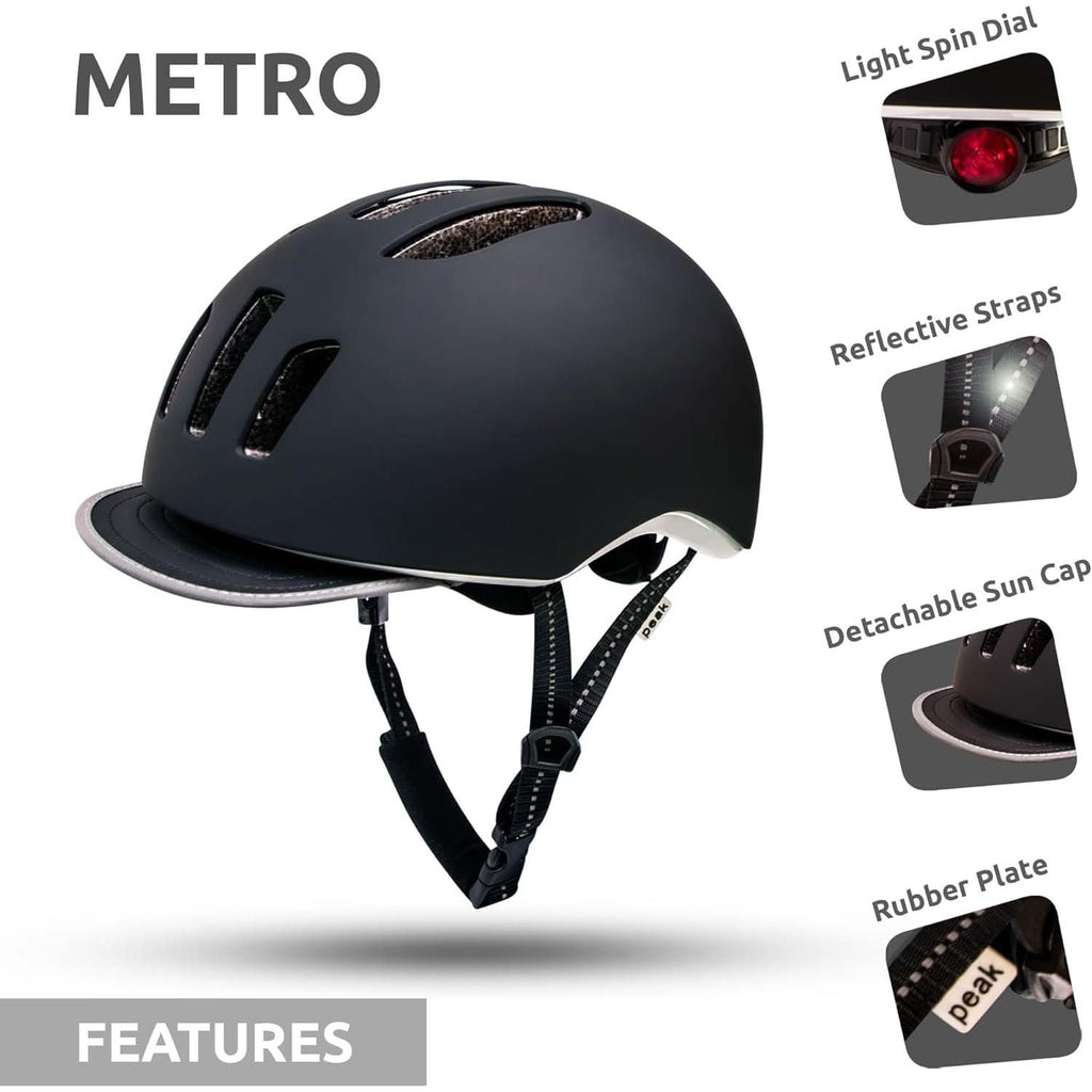 SWAG Distribution Helmet Crazy Safety Metro Helmet - Black