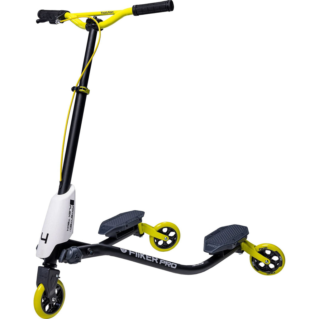 SWAG Distribution Riding Scooters Yvolution Y Fliker Pro Scooter - White/Yellow