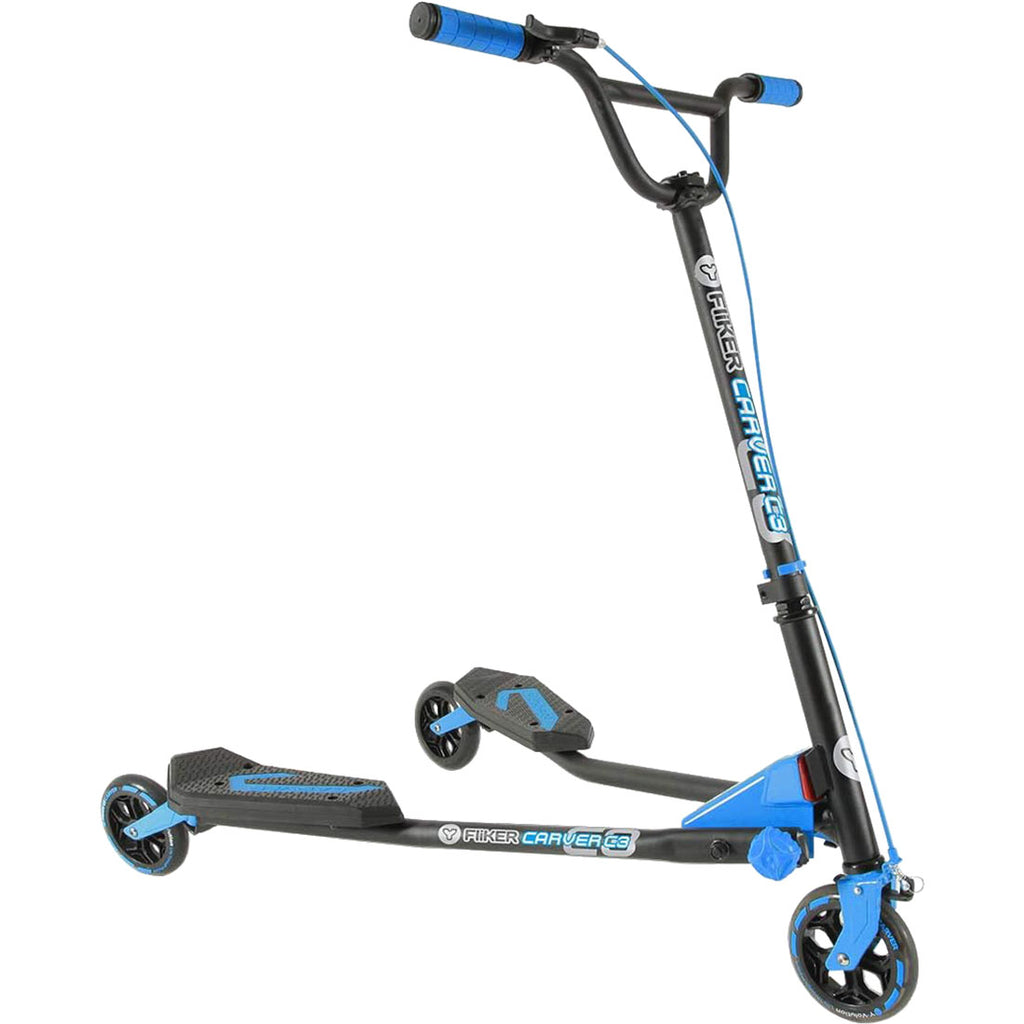 Yvolution Riding Scooters Yvolution Fliker Carver C3 - Blue