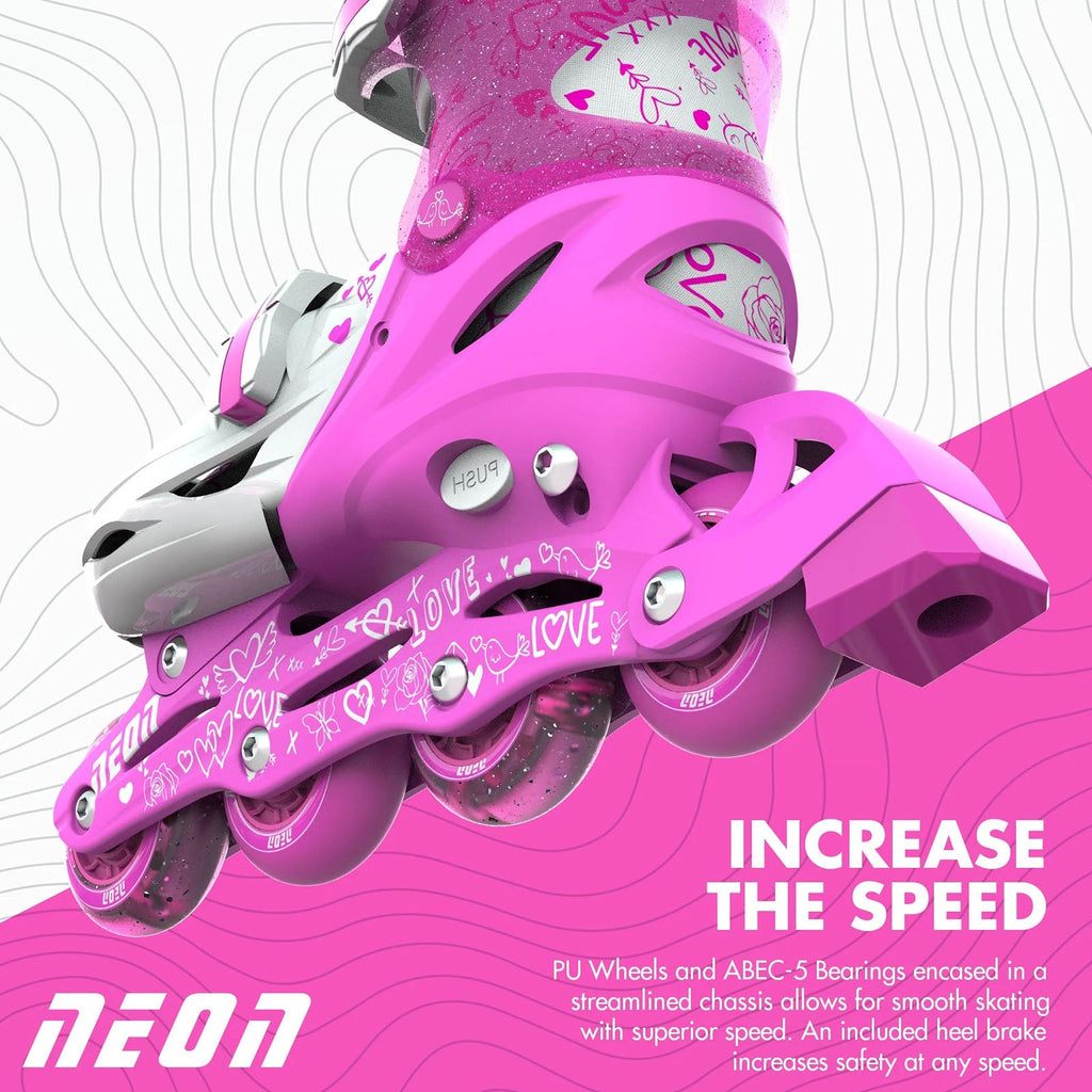 Yvolution Roller Skates Yvolution Neon Combo 2-In-1 Adjustable Roller Skates