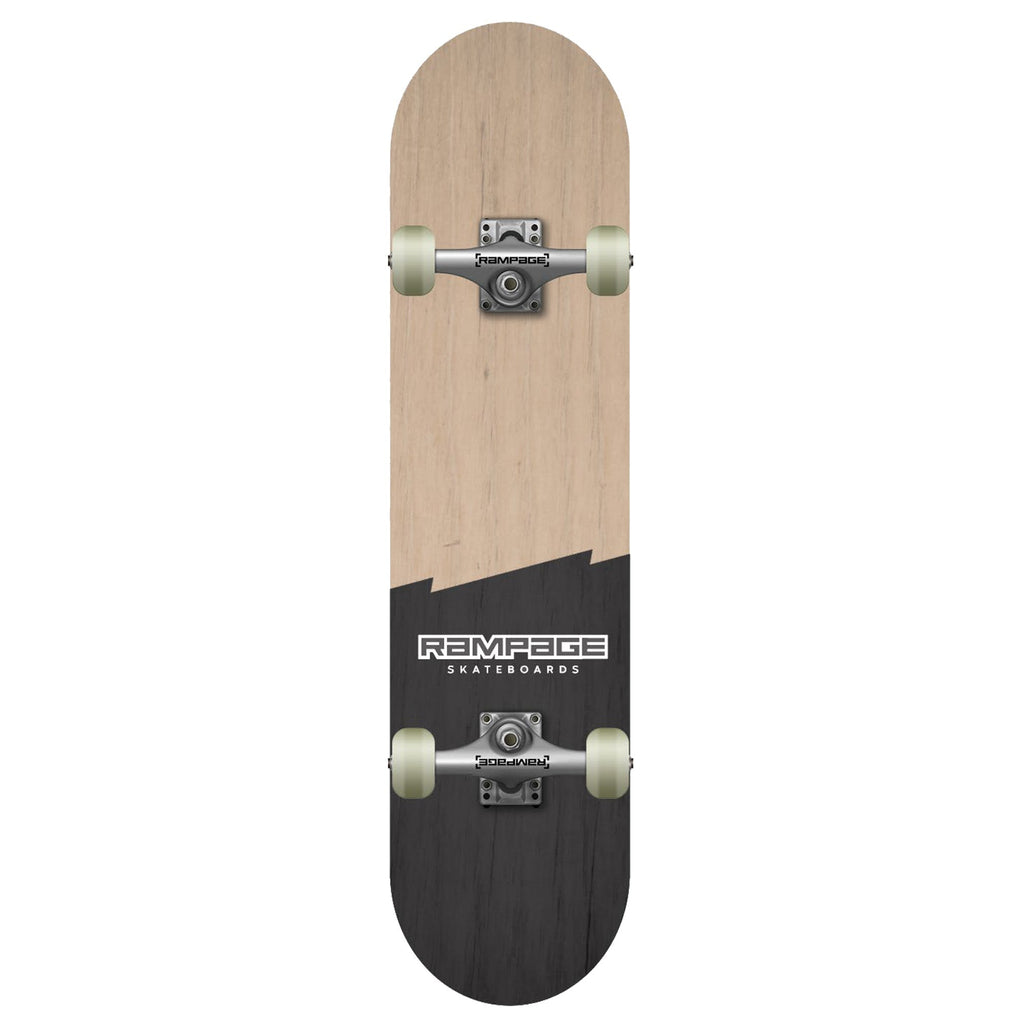 Rampage skateboard 8" Rampage Plain Third Complete Skateboard - Natural